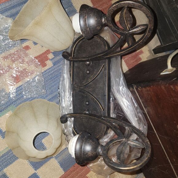 New Progress Lighting P2967-84 Le Jardin 2 Light Espresso Bath Vanity Light 2way - Picture 7 of 16